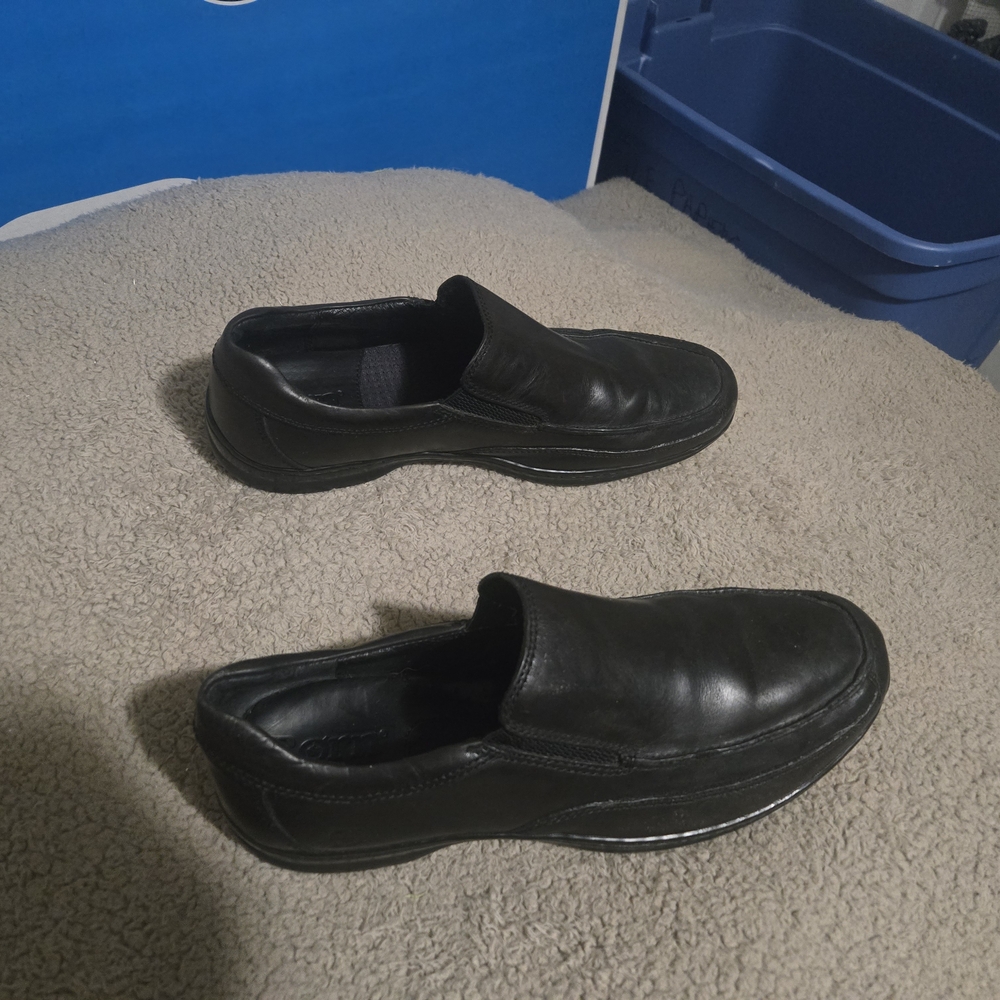 Born Black Leather Men's Slip-On Loafers